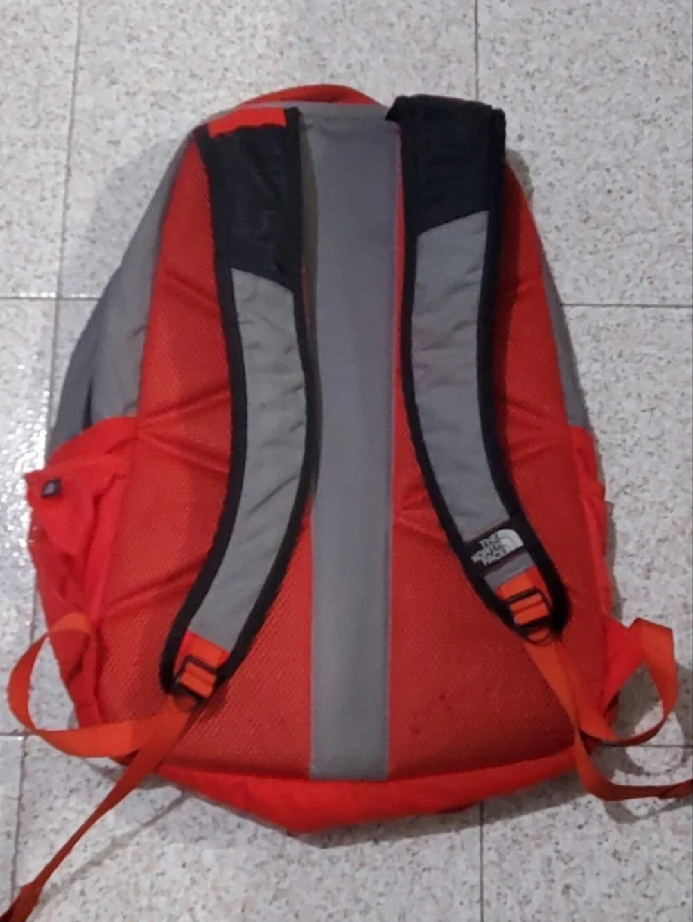 The North Face Gray and Red Men's Backpack - Hayatack Daypack